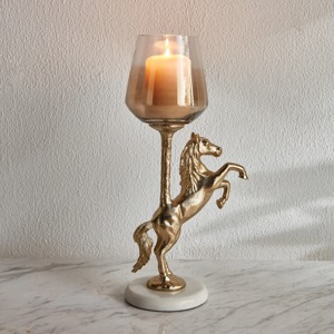 Linterna de vela elegante hecha a mano, luz decorativa de lujo, acento artístico para el hogar para sala de estar, dormitorio, Decoración de mesa - Product Image 1