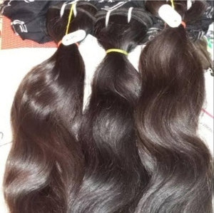 Mèches indiennes naturelles ondulées, cheveux humains, couleur brune naturelle, faciles à blanchir, longue durée 100% - Product Image 3