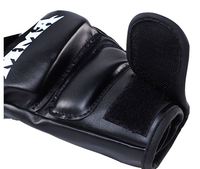 Venta al por mayor de guantes de boxeo MMA de cuero PU con muñeca personalizada ajuste universal personalizable OEM Fight Gear