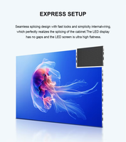 Écran LED d'intérieur à pas fin P2.5 avec service frontal, 3840 Hz, compatible P1.86, P1.53, P1.25, pour affichage publicitaire