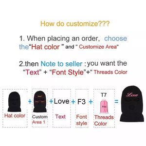 Gorro de esquí de 3 agujeros con máscara de pasamontañas de punto con logotipo personalizado con cobertura facial completa para pescar - Product Image 5