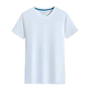 Producto comercializable, nueva camiseta 100% de algodón para hombre, camisetas de estilo informal con cuello de manga corta para hombre, peso de tela de punto de 180 gramos - Product Image 2