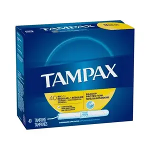 Tampax珍珠塑料卫生棉多包装轻/常规/超吸收性无味50支/Tampax Compak敷贴卫生棉超级