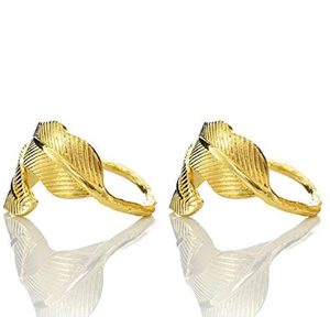 Vente chaude Casted Belle Fleur Serviette Tissu Anneau Réutilisable Porte-Serviettes En Métal Dîner Table Décoratif Spécial De Mariage - Product Image 2