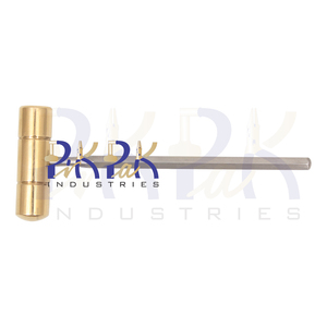 Martillo de latón con cabeza de pasador de bola plana/abovedada de 8,75 pulgadas, 2 pulgadas de diámetro, 5mm, reparación de madera tallada, fabricación de Metal DIY OEM personalizable - Product Image 2