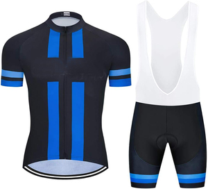 Nouveaux vêtements de sport confortables bavoirs décontractés cyclisme uniforme manches courtes respirant VTT cyclisme costume bas prix - Product Image 2