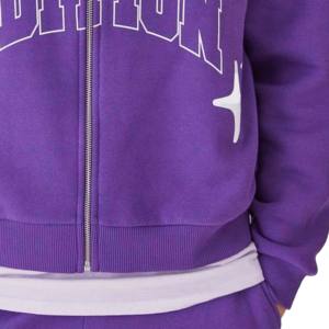 High Quality 100% Cotton Pullover <b>Hoodies</b> for Men Customized Full Zip <b>Thermal</b> Oversized for Puff Print Hip Hop Pattern Logo - Product Image 3