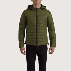 Chaqueta Acolchada Reversible con Capucha Tyler Green, de Lona de Cuero Tejido de Alta Calidad, Impermeable, con Cierre de Cremallera, Casual para Otoño, Talla XS Larga - Product Image 4