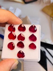 Piedra preciosa de calidad AAA con corte de corazón calentado y tratado de rubí natural con excelente brillo perfecto corte y fabricación para cualquier fabricación de joyas - Product Image 6