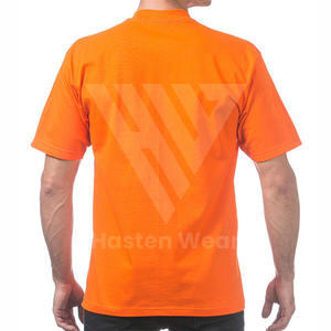 T-shirts en jersey 100% coton à manches courtes pour hommes de qualité supérieure respirant séchage rapide écologique vêtements de mode en plein air unis - Product Image 6