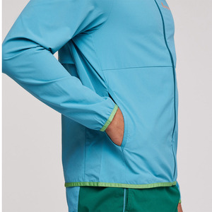 Chaqueta de nailon de bloque de color personalizado para hombre, ropa de calle al por mayor de fabricante, informal, con cremallera, impermeable, cortavientos Atlético fino - Product Image 5