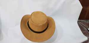 Chapeau de cowboy en cuir suédé véritable de haute qualité à large bord, style western, pour homme, fait main, idéal pour la randonnée et l'équitation, à prix abordable - Product Image 5