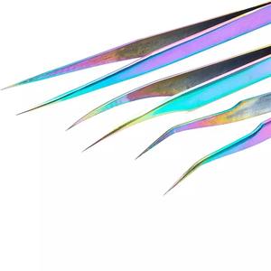 Pincettes à pointe droite et incurvée, ensemble de pincettes d'extension de cils de bonne qualité - Product Image 5