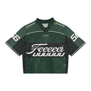 Logo personnalisé Baseball Jersey Chemises Boxy Cut Mesh Sportswear Équipe Formation Football Uniforme Respirant T-Shirt pour Hommes Vente en Gros - Product Image 3