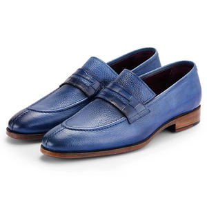 Nouveau Style sans lacet plat vache en cuir véritable mocassins <span class=keywords><strong>chaussures</strong></span> classique affaires décontracté formel hommes automne <span class=keywords><strong>chaussures</strong></span> - Product Image 1