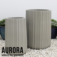 Jardinières en fibrociment peintes, vente en gros directe usine, pour maison et jardin, usage intérieur, écologiques, avec trou de drainage, personnalisables, marque privée