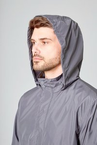 Chaqueta informal ligera de alta calidad, cortavientos con cremallera personalizada, chaqueta en blanco de poliéster para hombre - Product Image 3