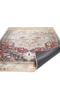 Alfombra Turca Adiva Tejida a Máquina, Lavable, con Base de Poliéster Antideslizante, Diseño Geométrico, Venta al Por Mayor, Exportación a Gaziantep, para el Hogar - Product Image 4