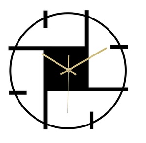 Horloge murale analogique décorative en métal Finition personnalisée Nouveau design de haute qualité pour la décoration de la maison et du salon. - Product Image 1