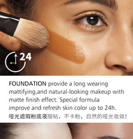 Fond de teint liquide Super Stay jusqu'à 24HR Teinte de peau, fond de teint radieux à couverture moyenne Maquillage infusé