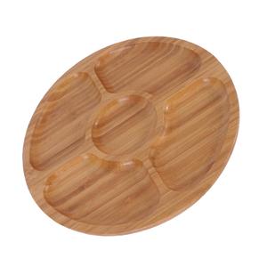 Assiette de sécurité pour service alimentaire Plateau en bois de hêtre fait à la main Décoratif - Product Image 1