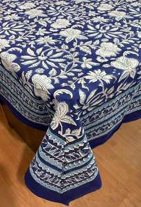 Nappe Couverture De Noël Coton Main Bloc Imprimé Fabrication Floral pour Restaurant Cuisine Salle À Manger - Product Image 5