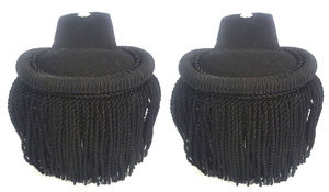 Vente en gros Épaulettes uniformes à bande Épaulettes blanches ou dorées à franges Épaulettes OEM personnalisées - Product Image 3