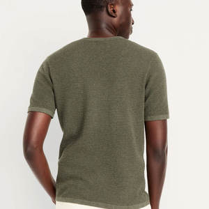 Camiseta de cuello redondo estampada holgada de algodón 100% para hombre - Product Image 6