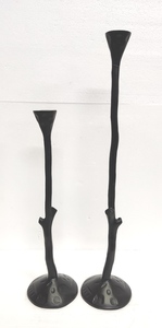 Nouvelle arrivée Vintage Bougeoir Or Conique Bougie Décoré Chandelier Aluminium Métal vintage laiton bougeoir - Product Image 4