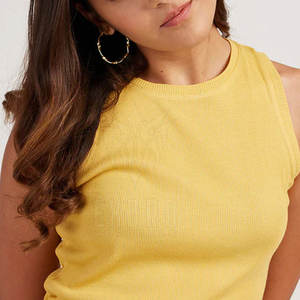 Camiseta sin mangas transpirable para mujeres adultas de etiqueta privada en venta al por mayor, camiseta sin mangas para mujeres de gimnasio más vendida - Product Image 6