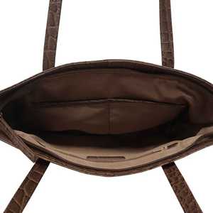 กระเป๋าถือหนังแท้ลายจระเข้แท้สไตล์วินเทจผู้ผลิตชั้นนำของอินเดีย - Product Image 4