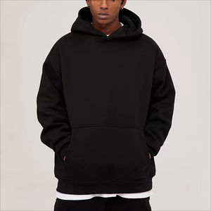 Sudadera con Capucha de Poliéster/Algodón al por Mayor para Hombre, Gruesa, 320/340 Gsm, Logotipo Bordado Personalizado, Felpa Francesa, Lisa, para Invierno - Product Image 2