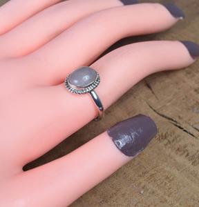 ของขวัญแต่งงานควอตซ์สีชมพูสำหรับผู้หญิงแหวนพลอย925เงินสเตอร์ลิงประดับพลอยทำด้วยมือของขวัญสำหรับคริสต์มาส - Product Image 5