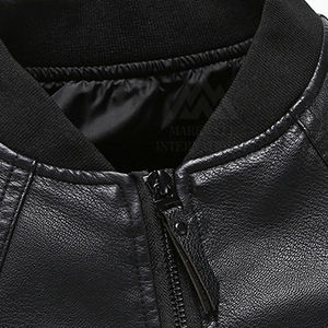 Chaqueta de invierno de cuero genuino de alta calidad para hombre 2025 con cuello levantado estilo High Street - Product Image 6
