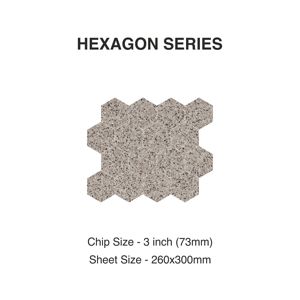 ShangarTouch 73mm HexagonPorcelainMosaicTile Modern for Hotel Villa <b>Kitchen</b> Wall Floor for <b>Outdoor</b> Interior Exterior Decoration - Product Image 2