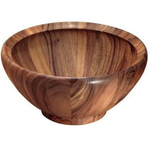 Cuenco de madera hecho a mano ELEVATE, cuenco de sopa de ensalada de frutas, cuencos de madera hechos a mano rústicos, cuencos de madera para servir, vajilla - Product Image 5