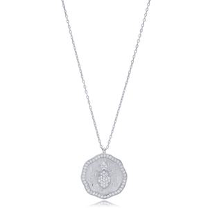 CZ tortue forme délicate conception ronde pendentif à breloque en gros fabriqués à la main 925 bijoux en argent Sterling - Product Image 5