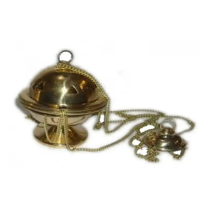 หัวเผาเครื่องหอมทองเหลืองแขวนสีทองอาหรับ - Product Image 3