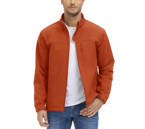 Chaquetas Softshell de Poliéster/Nailon para Hombre, Color Azul, Moda de Invierno, Impresión DTG Personalizada, Bolsillos con Ribete, Cierre Frontal - Product Image 6