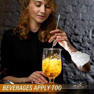 ช้อนบาร์ค็อกเทลสแตนเลสแบบขายส่ง เป็นมิตรกับสิ่งแวดล้อม เกรดอาหาร อุปกรณ์บาร์โลหะทันสมัย สำหรับคนผสมเครื่องดื่ม รับทำโลโก้ตามสั่ง - Product Image 4