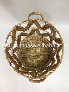 Panier de jacinthe d'eau artisanale de haute qualité pour le stockage du Viet Nam à bon prix - Product Image 5