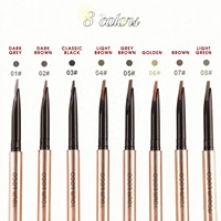 Crayon à sourcils personnalisé avec logo, fini ultra-précis effet poils, teinte taupe granit blond, fini doux mat, végétalien, pommade de remplissage pour sourcils, définition des sourcils