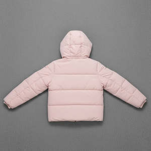 Vestes matelassées pour femmes de couleur rose clair en gros, tissu respirant, rembourrage en coton, hiver chaud, surdimensionné, léger, veste à bulles - Product Image 5