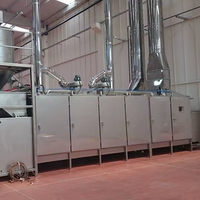 SUISER MAKINE Rostmachine voor noten, zaden, fruit & groenten van roestvrij staal, capaciteit 1500 kg/uur, gasaangedreven