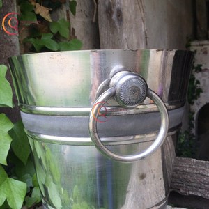 Enfriador de botellas de vino de acero inoxidable con acabado martillado, cubo de hielo con acabado dorado de alta calidad para el hogar, Bar, Hotel, restaurante, uso - Product Image 4