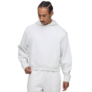 เสื้อฮู้ดดี้คุณภาพสูง 500 กรัม หนานุ่ม สำหรับฤดูหนาว พิมพ์โลโก้ได้ตามต้องการ เสื้อสเวตเชิ้ตผ้าฟลีซทรงปกติ ระบายอากาศได้ดี สำหรับผู้ชาย - Product Image 1