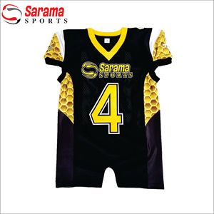 2022 nouveau style séchage rapide meilleure qualité logo personnalisé et impression par sublimation uniformes de football américain, - Product Image 1