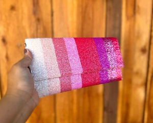 กระเป๋าคลัทช์ทำมือลูกปัดงานตอนเย็นกระเป๋าถือปักลายลูกปัดมีเอกลักษณ์ไม่ซ้ำใครด้วยแฟชั่นเรืองแสง - Product Image 2