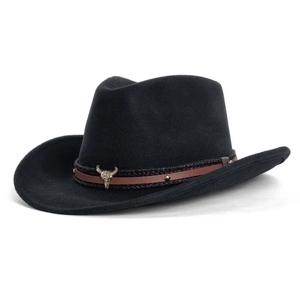 Nuevos sombreros de vaquero de cuero al aire libre para hombres de vaquero occidental personalizados Sombreros de vaquero en cuero genuino Sombreros de moda al por mayor - Product Image 2