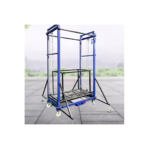 Échafaudage pliant électrique résistant de 8m avec la plate-forme réglable de cadre en acier pour construire le nettoyage de rénovation - Product Image 2